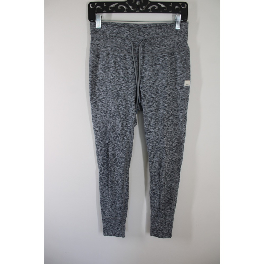 Vuori M Gray Performance Joggers Space Dye High Rise Drawstring Pants